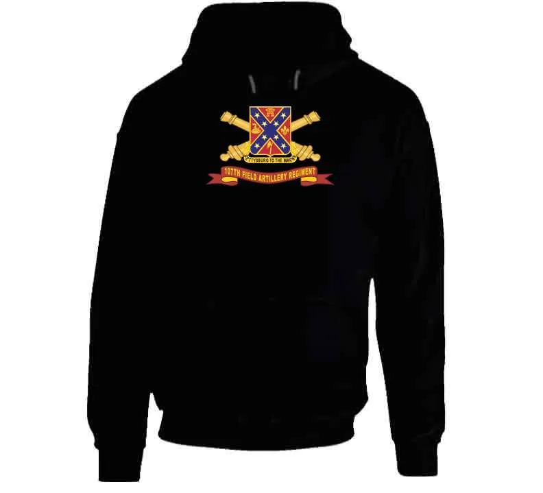 107th Field Artillery Regiment - Dui W Br - Ribbon X 300 Classic T Shirt, Crewneck Sweatshirt, Hoodie, Long Sleeve