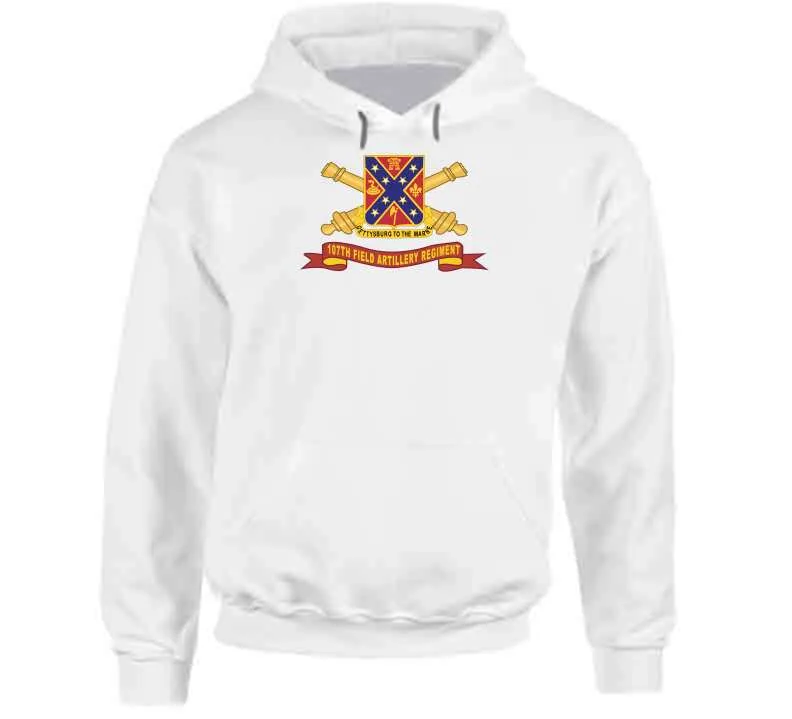 107th Field Artillery Regiment - Dui W Br - Ribbon X 300 Classic T Shirt, Crewneck Sweatshirt, Hoodie, Long Sleeve