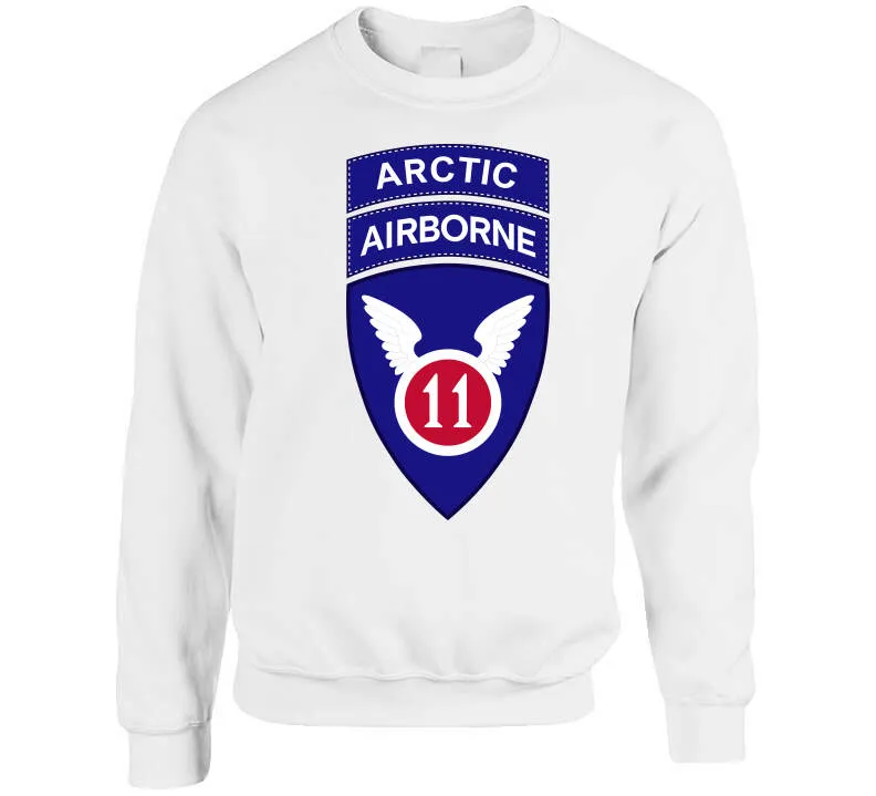 11th Airborne Division W Arctic Tab Wo Txt X 300 Long Sleeve T Shirt