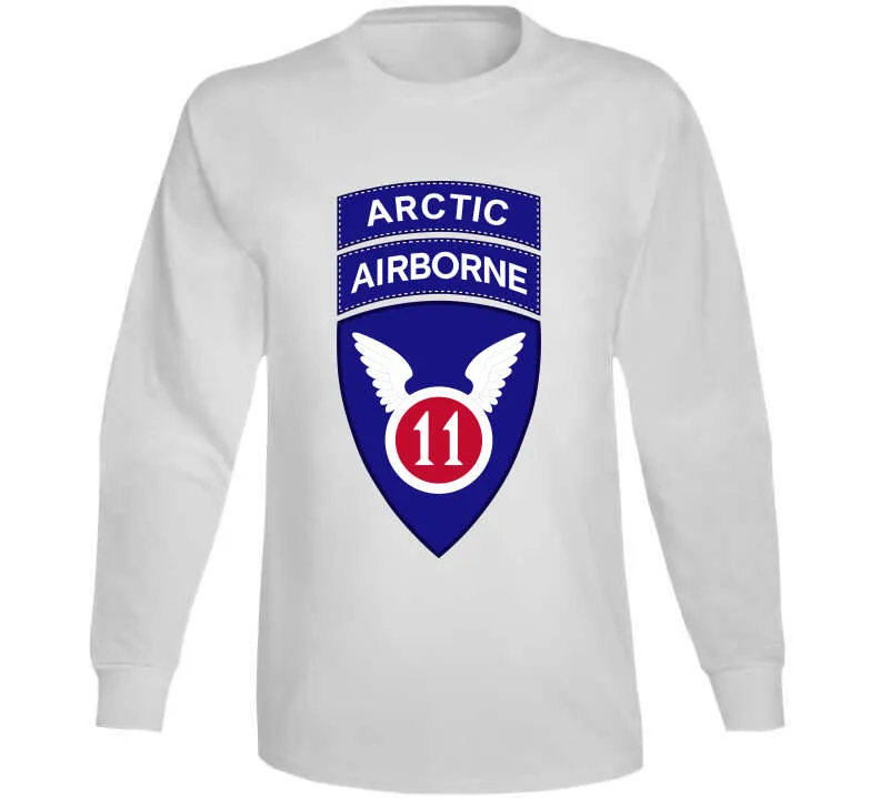 11th Airborne Division W Arctic Tab Wo Txt X 300 Long Sleeve T Shirt