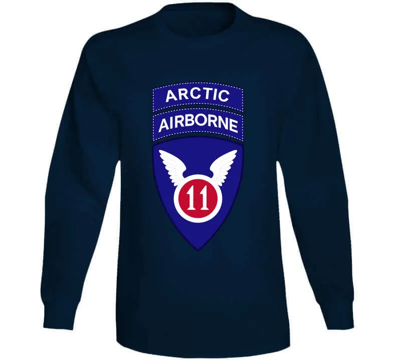 11th Airborne Division W Arctic Tab Wo Txt X 300 Long Sleeve T Shirt