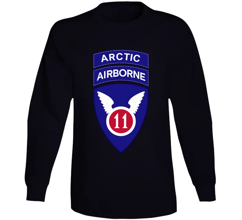 11th Airborne Division W Arctic Tab Wo Txt X 300 Long Sleeve T Shirt