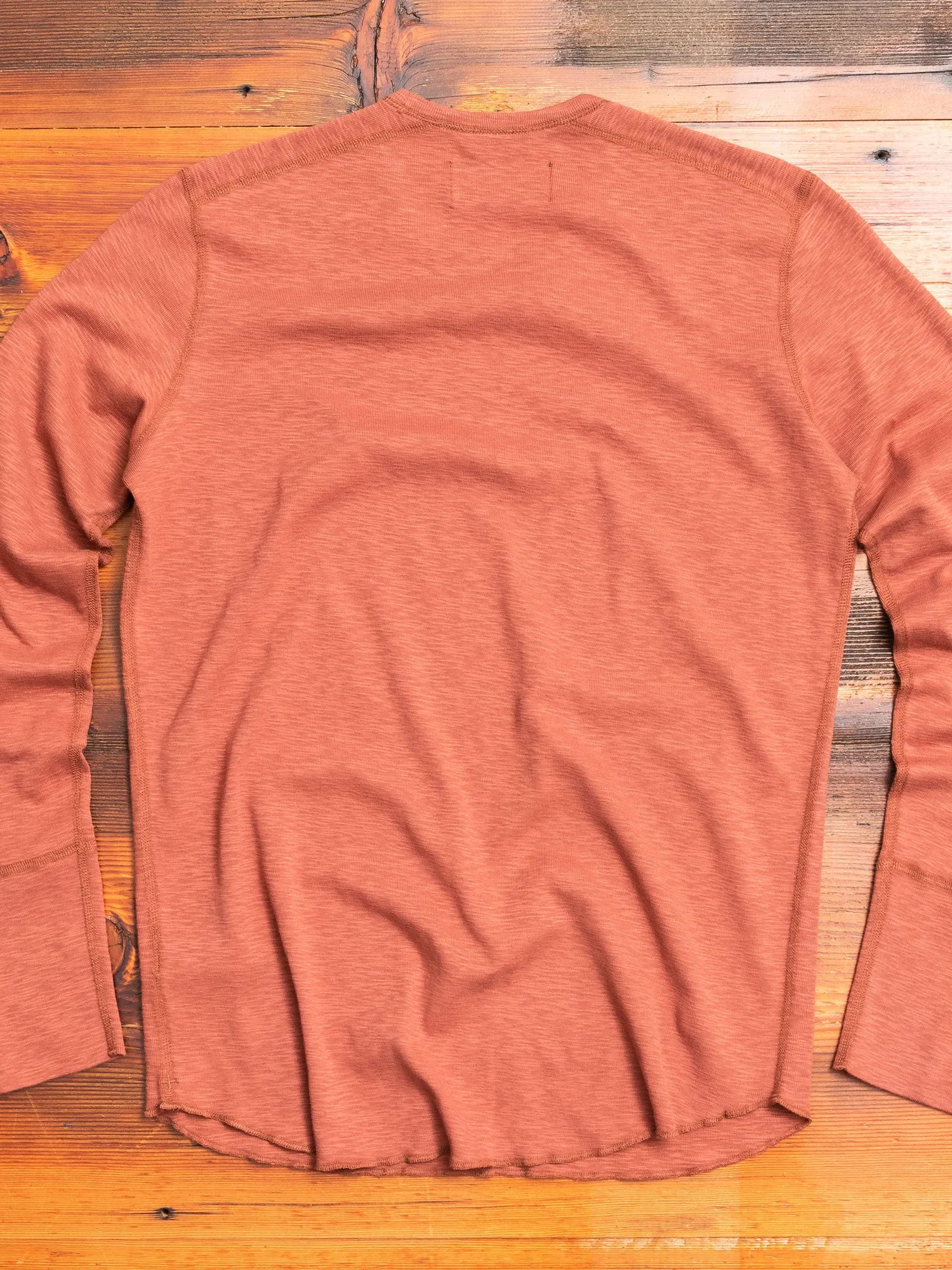 1x1 Slub Long Sleeve T-Shirt in Clay