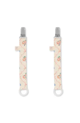 2 Pack Pacifier Holder - Fleur Decor