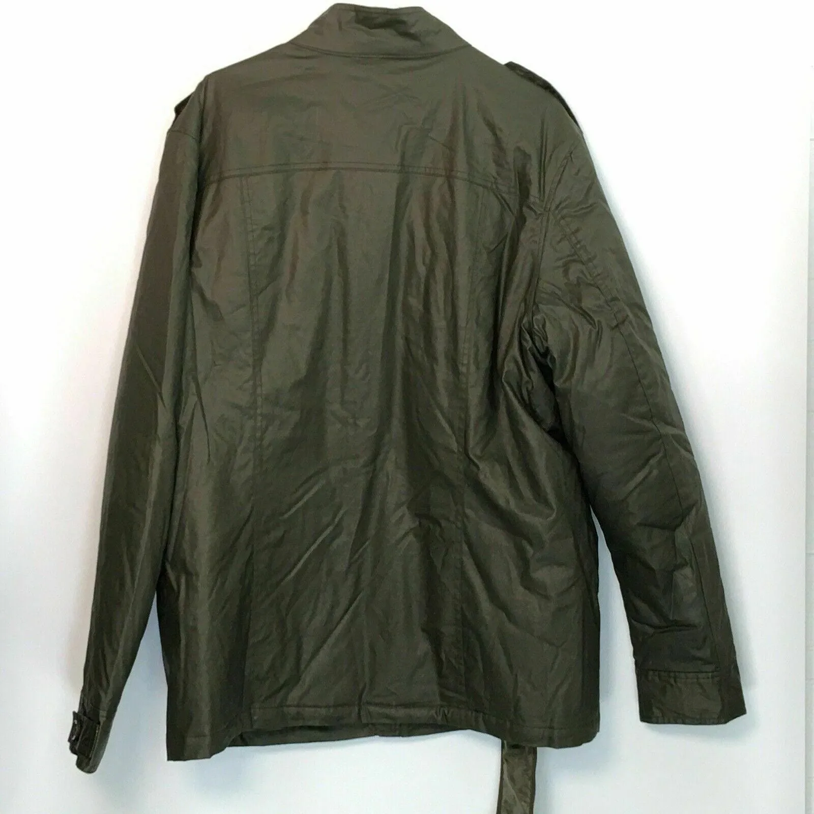 21 Men Jacket - Mens Military Style Utility Jacket | XL | Olive Green | Lightweight | EUC