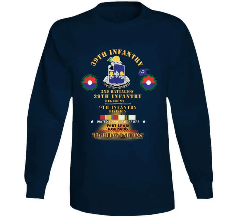 2nd  Bn 39th Infantry - 9th  Infantry Div - Ft Lewis, Wa  - Fighting Falcons  W Cold Svc X 300 Classic T Shirt, Crewneck Sweatshirt, Hoodie, Long Sleeve