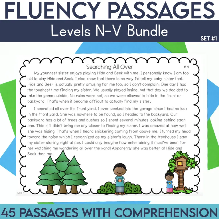 3rd-5th Grade Fluency Passages Bundle | Printable Teacher Resources | Literacy with Aylin Claahsen