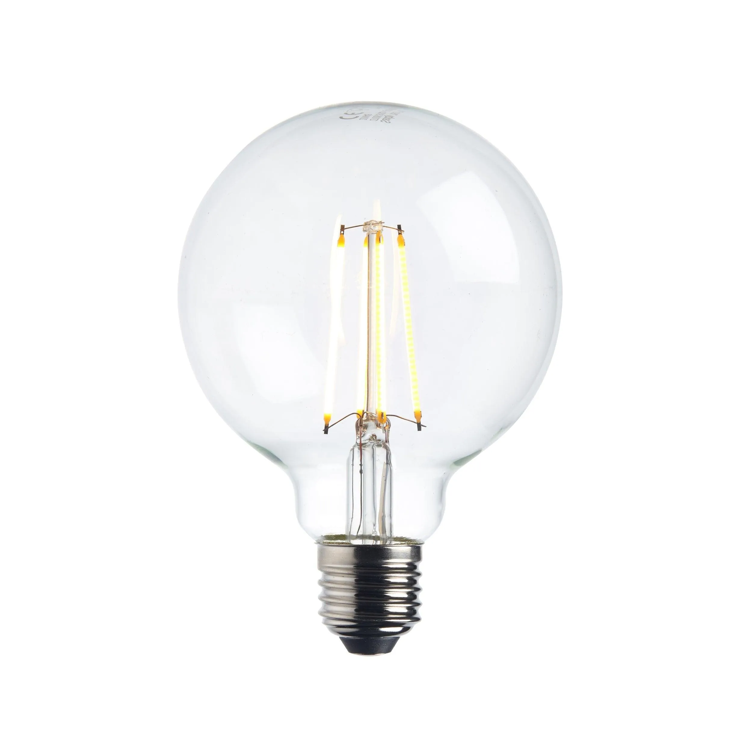 5 x E27 Warm White LED Filament Globe Light Bulb Dimmable 7W