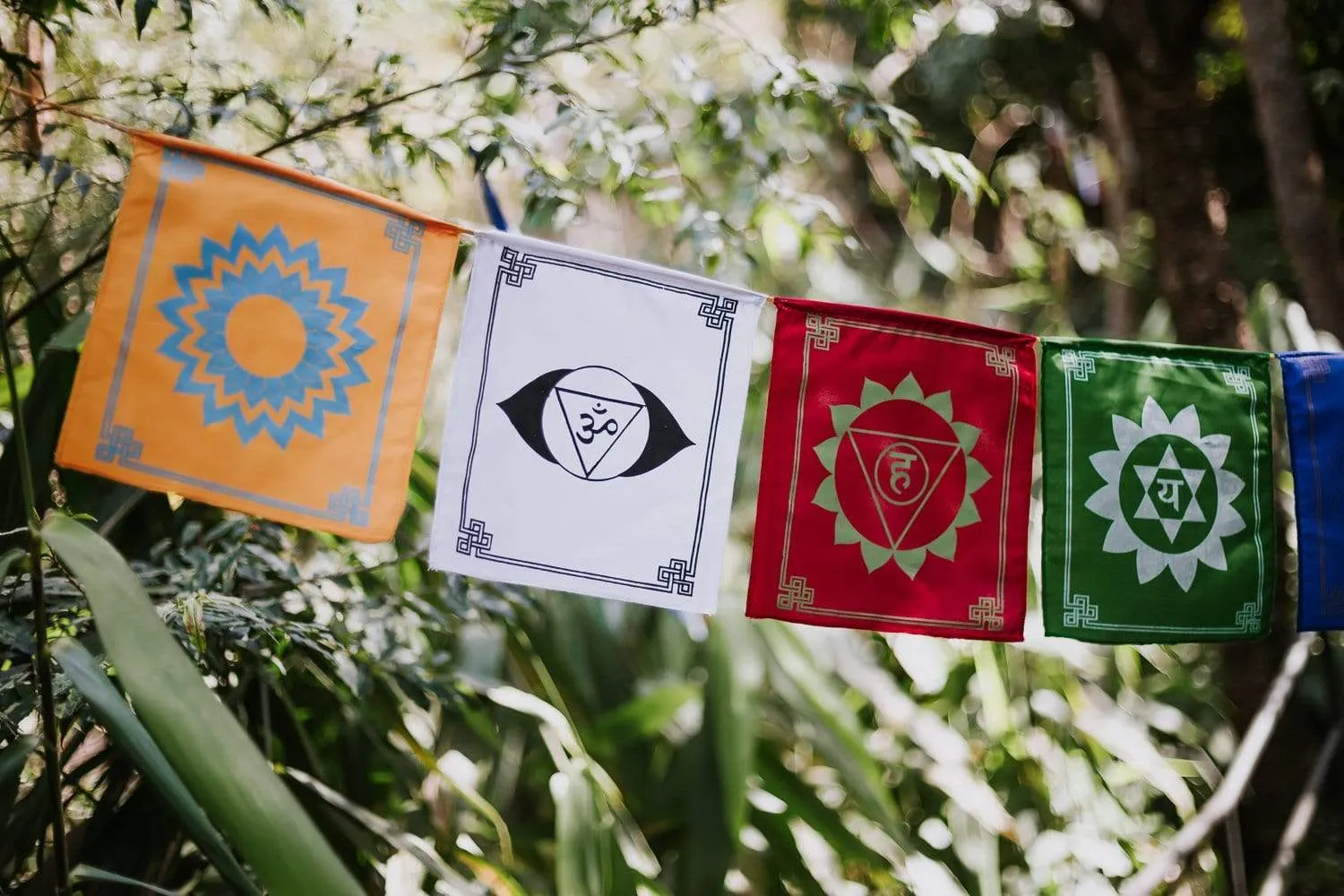 7 Chakra Energy Prayer Flags