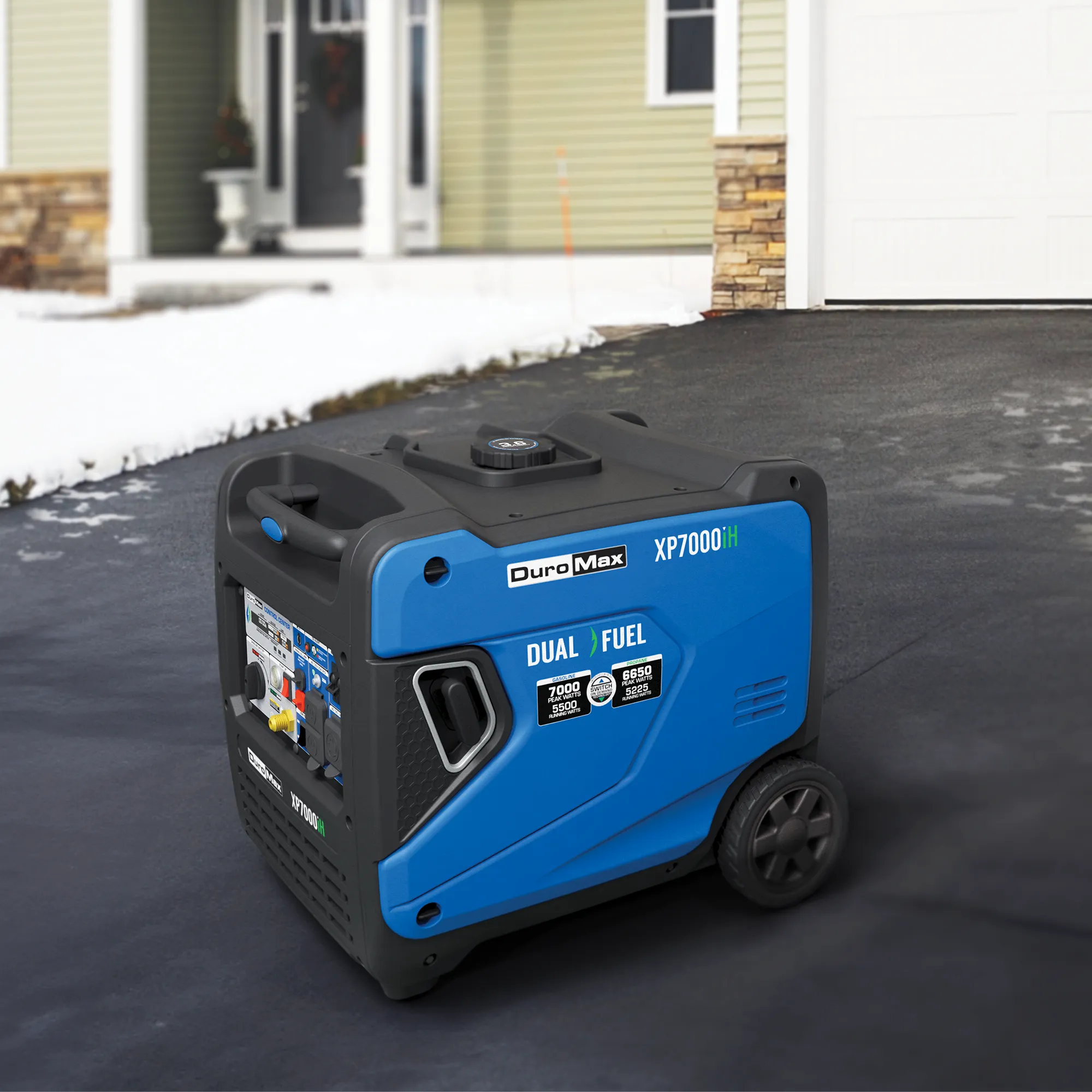 7,000 Watt Portable Dual Fuel Inverter Generator w/ CO Alert