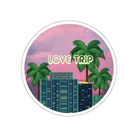 80s Japanese City Pop Aesthetic - love trip Sticker