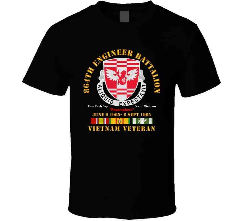 864th Engineer Bn - June 9 1965 - 6 Sept 1965 - Vietnam Vet W Vn Svc Long Sleeve T Shirt