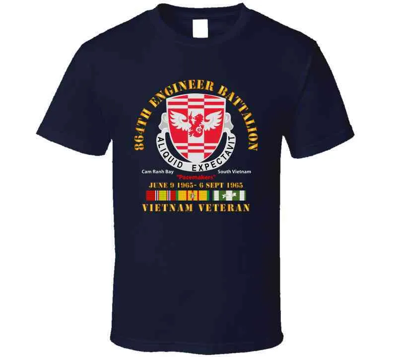 864th Engineer Bn - June 9 1965 - 6 Sept 1965 - Vietnam Vet W Vn Svc Long Sleeve T Shirt