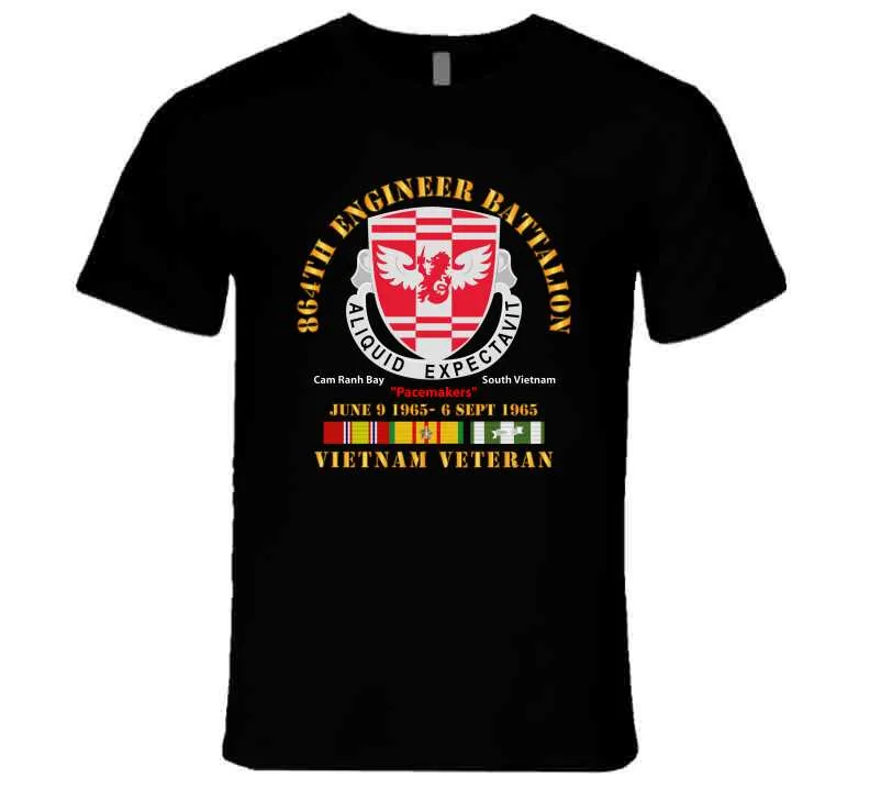 864th Engineer Bn - June 9 1965 - 6 Sept 1965 - Vietnam Vet W Vn Svc Long Sleeve T Shirt