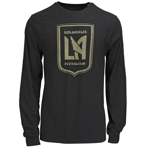 adidas Men's LAFC Long Sleeve Tee Black/Gold