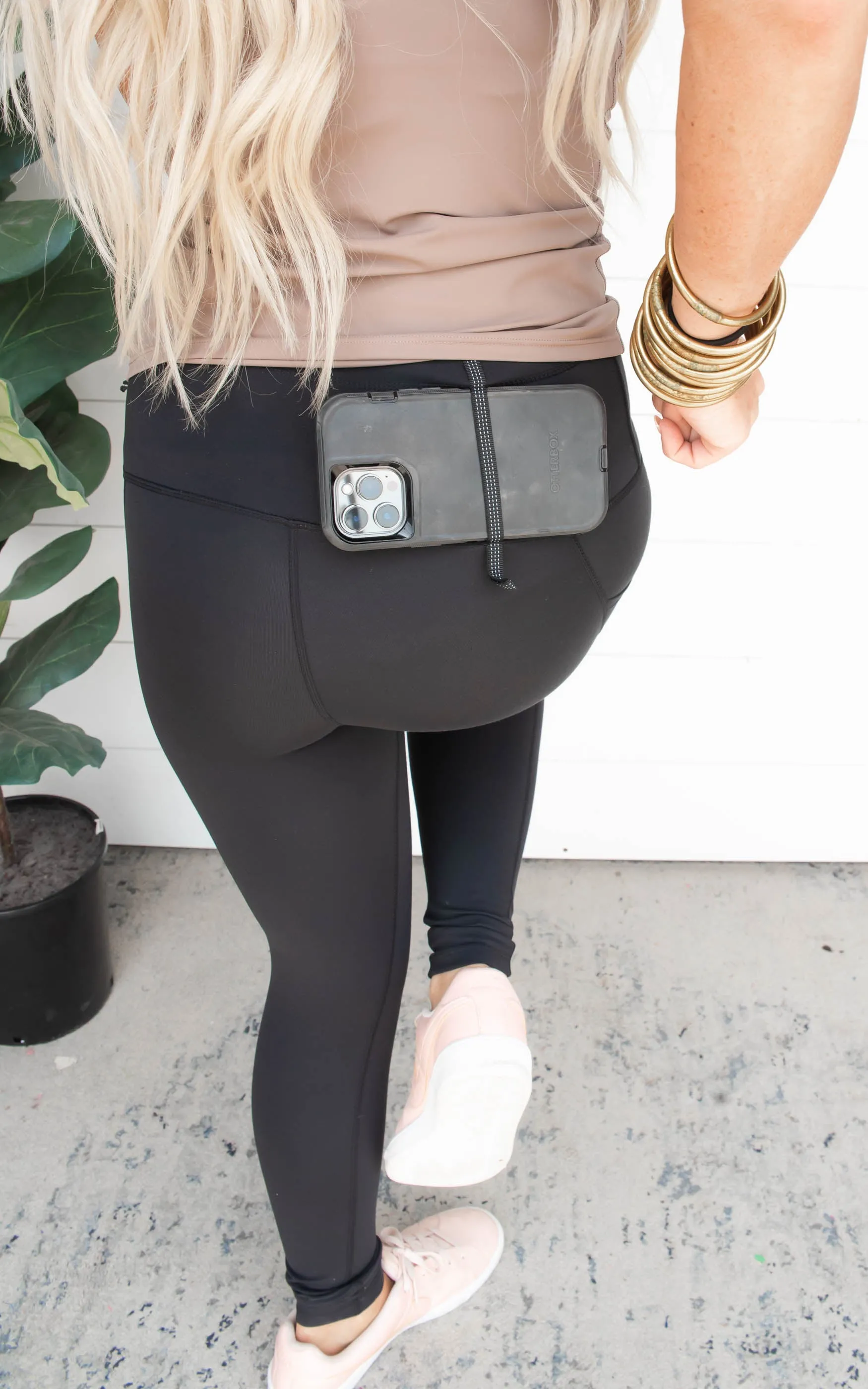 Adjustable Bungee Waist Hiking Leggings | MONO B - Final Sale