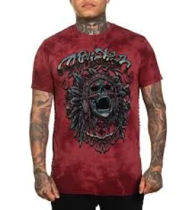 Affliction Lake Insomnia Short Sleeve Red Ochre Crystal Wash T-Shirt