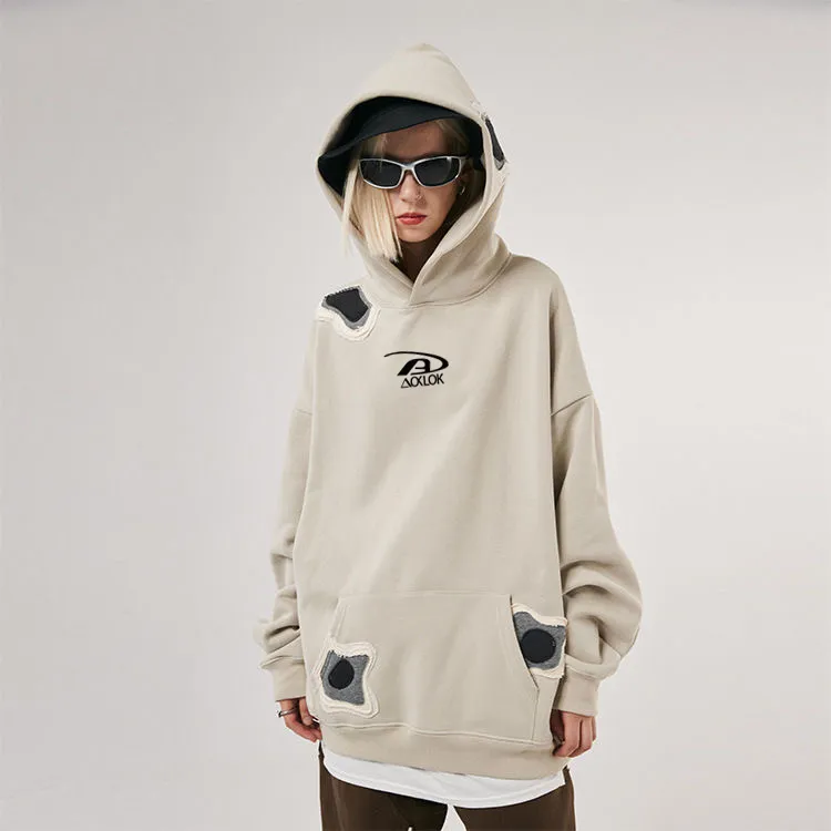 AG Japanese And Korean Style Patch Ins Hoodie