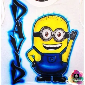 Airbrush Minions Cartoon Shirt Design