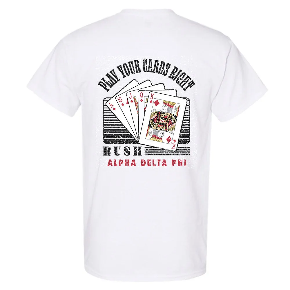 Alpha Delta Phi Poker Face T-Shirt