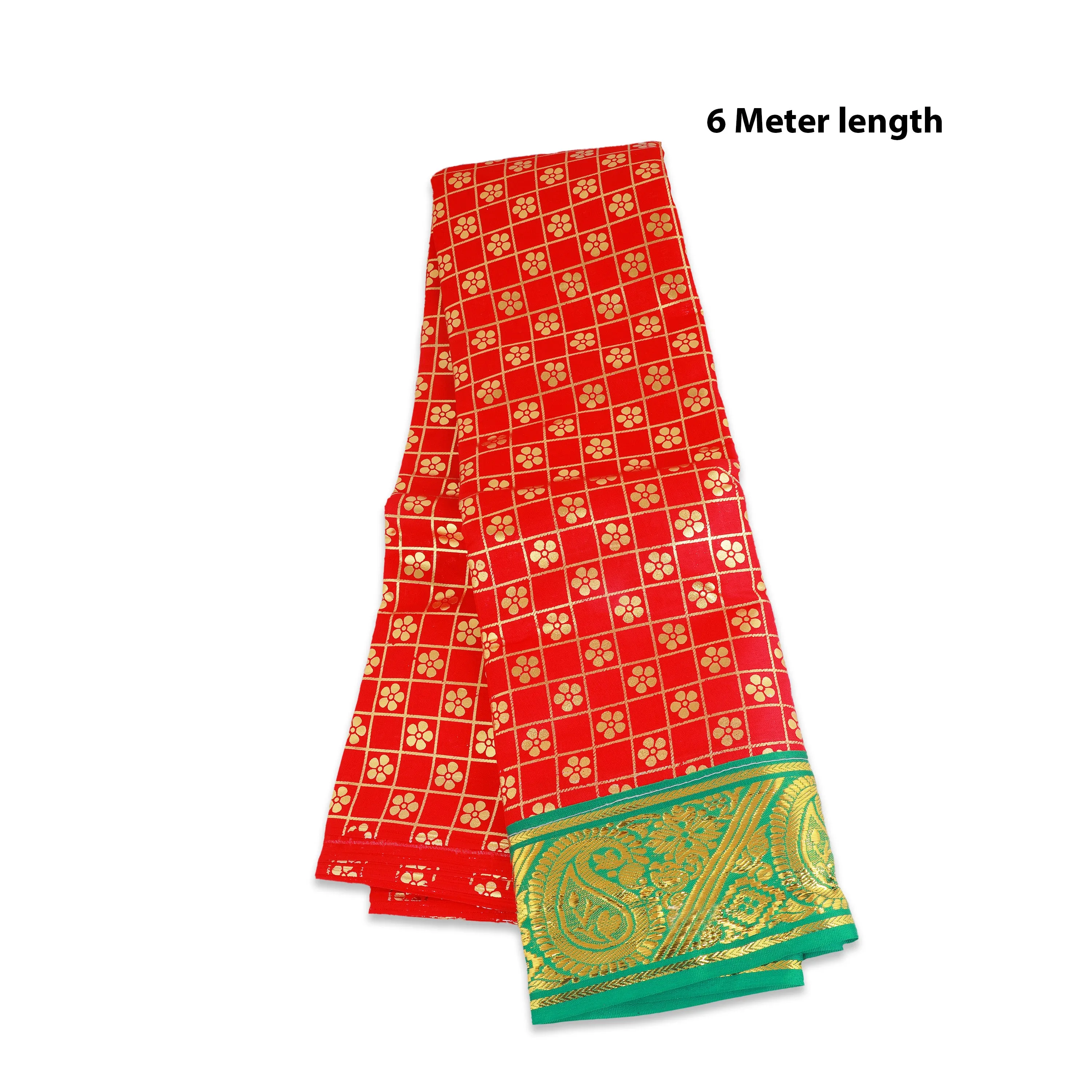 Amman Saree - 6 Mtr | Devi Dress/ Satin Material/ Deity Dress/ Saree for Goddess