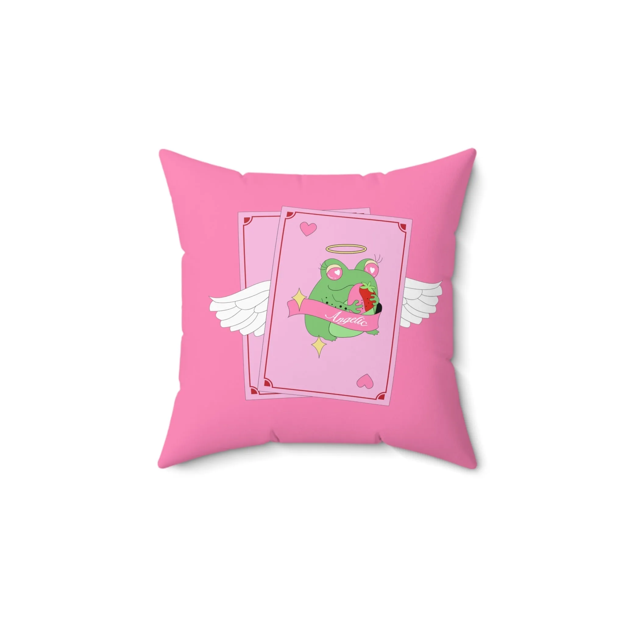 Angelic Frog Card Game Pillow