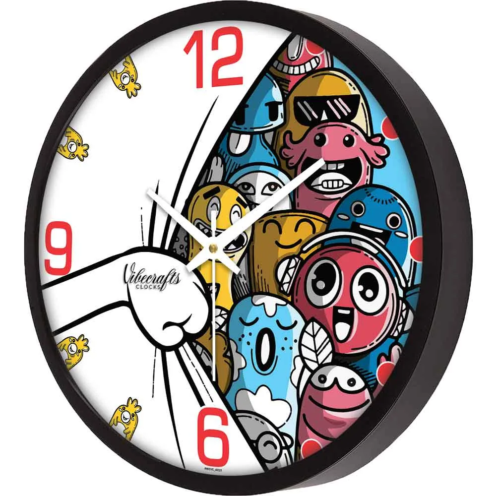 Animated Cartoons Designer Wall Clock