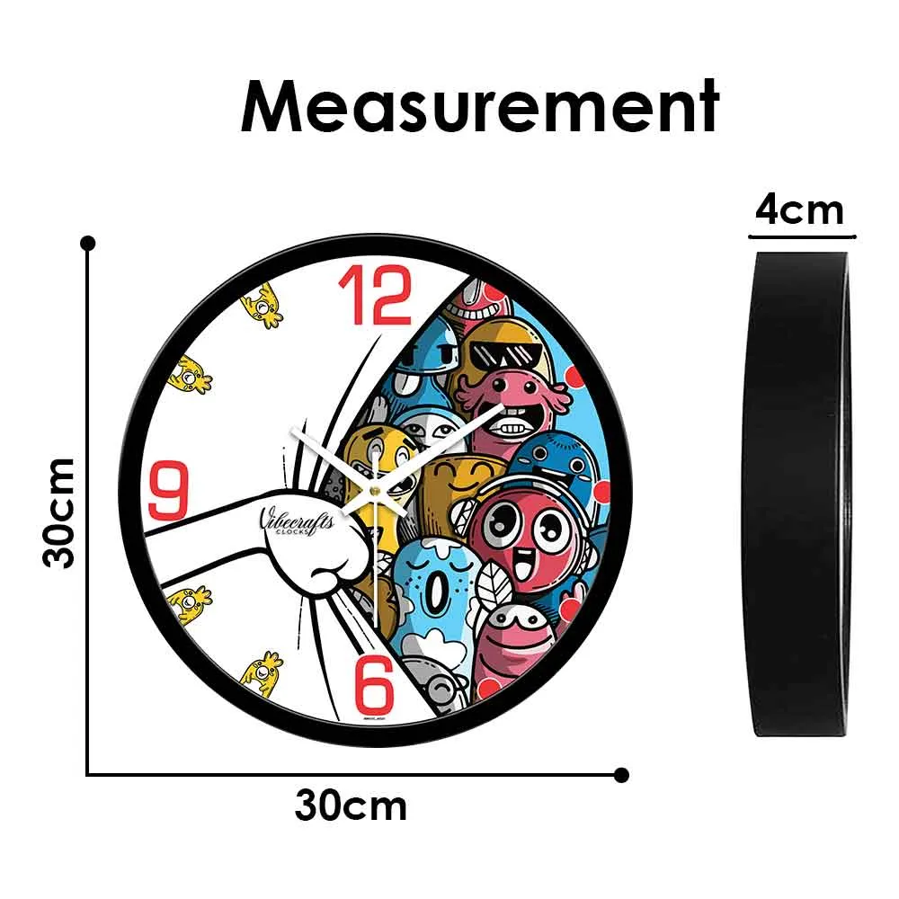 Animated Cartoons Designer Wall Clock