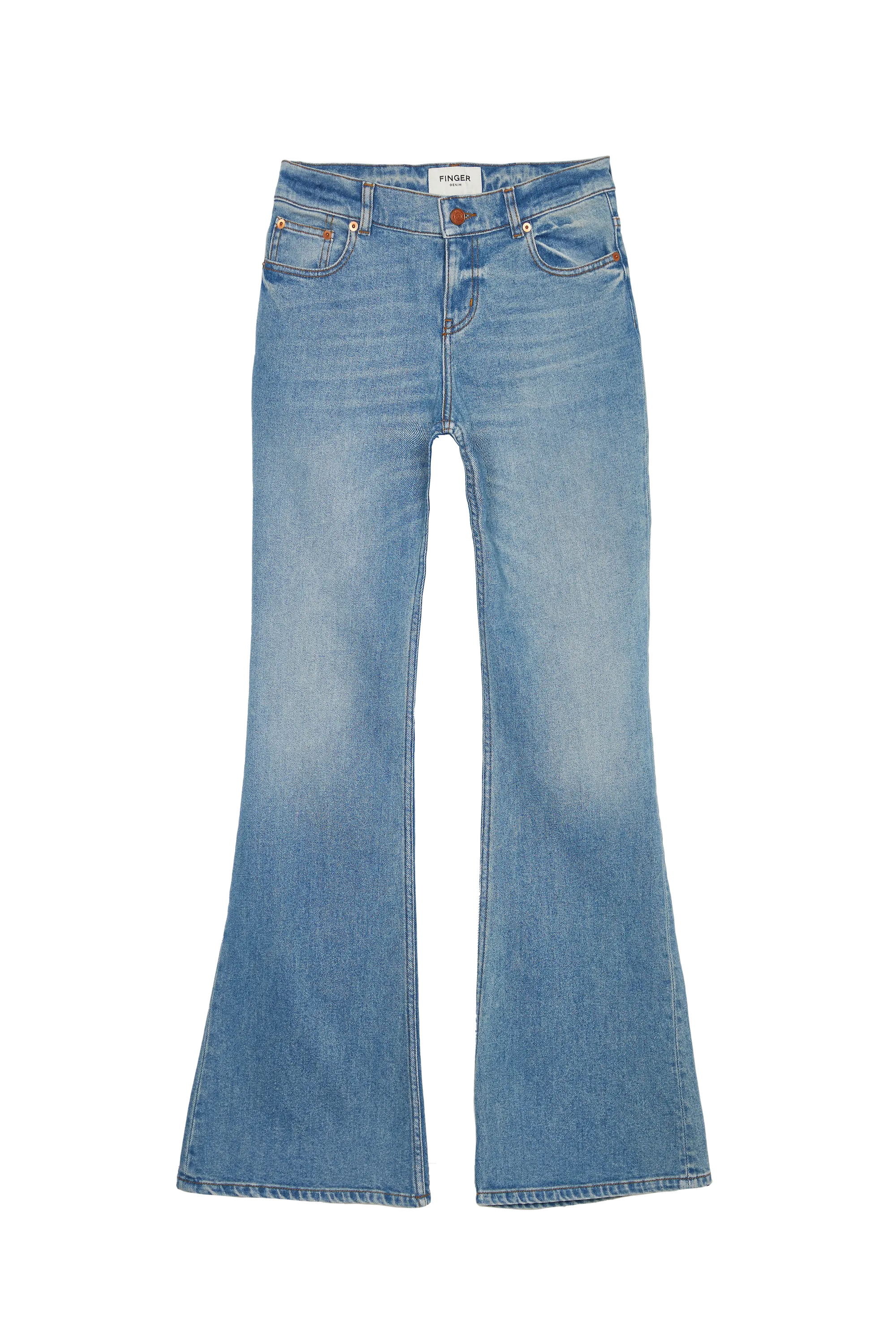 ANITA Shade Blue - 5-Pocket Flared Jeans