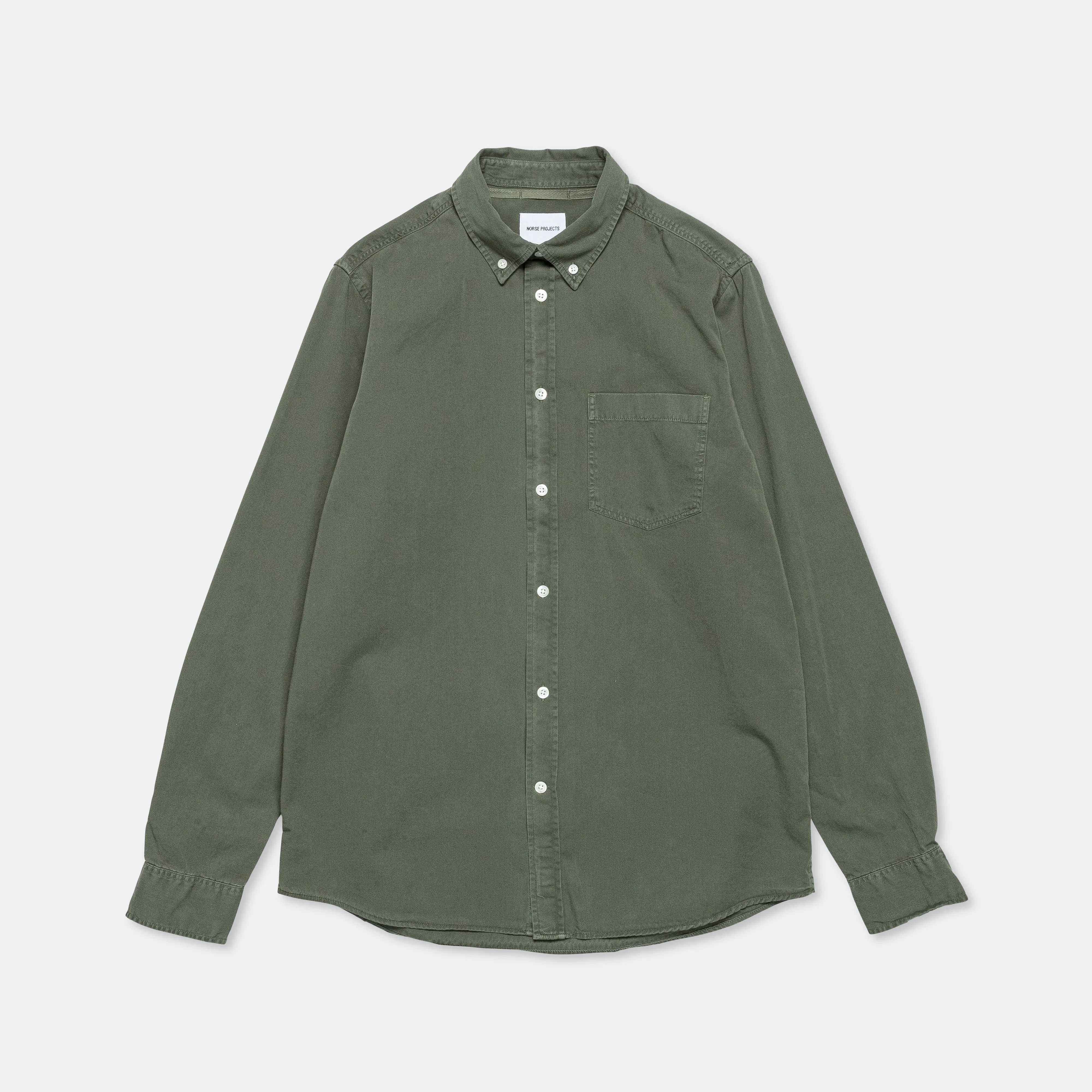 Anton Light Twill Shirt - Spruce Green