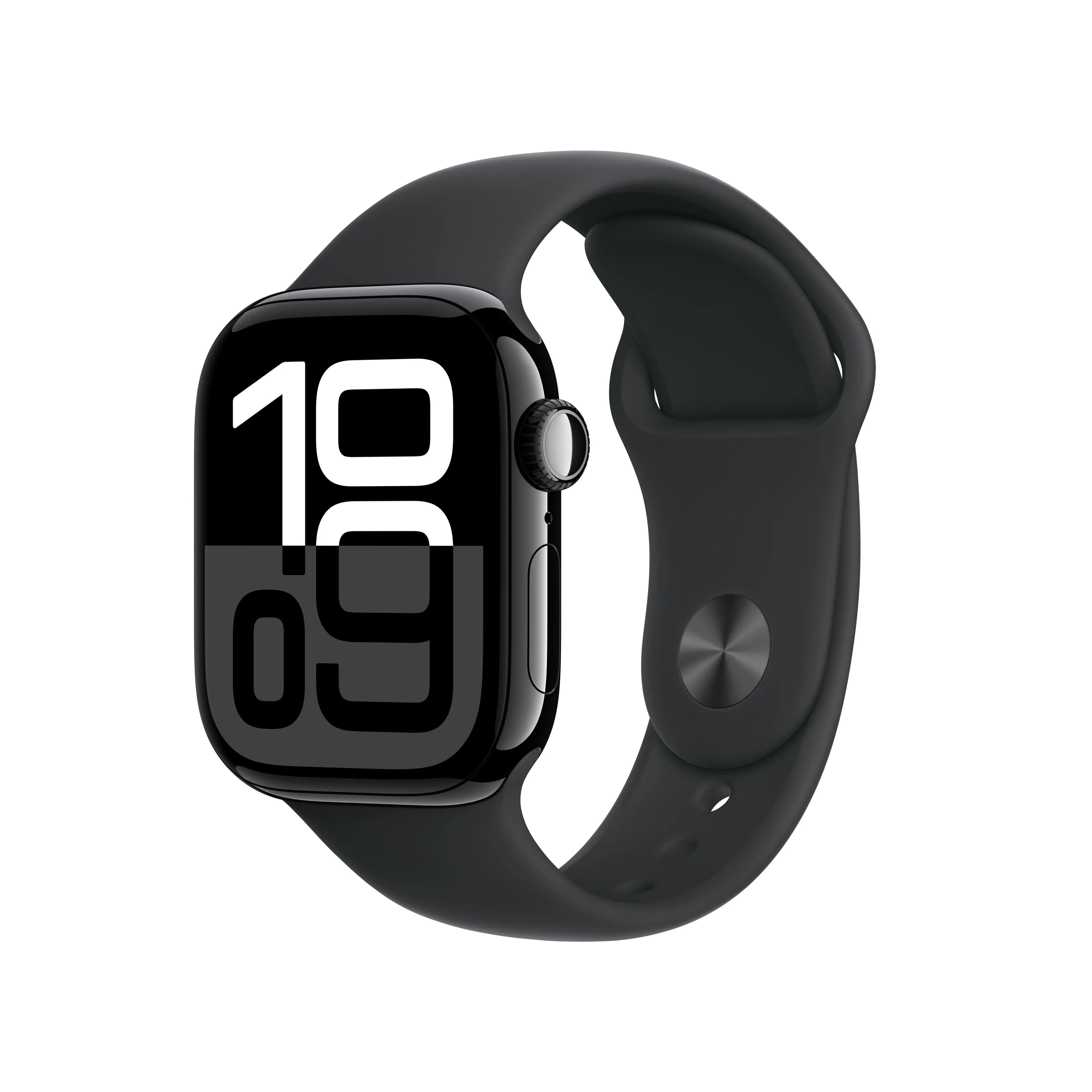 Apple Watch Series 10 GPS   Cellular 42mm Jet Black Aluminium Case with Black Sport Band - M/L