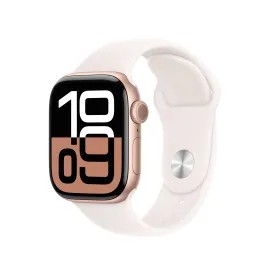 Apple Watch Series 10 GPS   Cellular 42mm Rose Gold Aluminium Case with Light Blush Sport Band - M/L