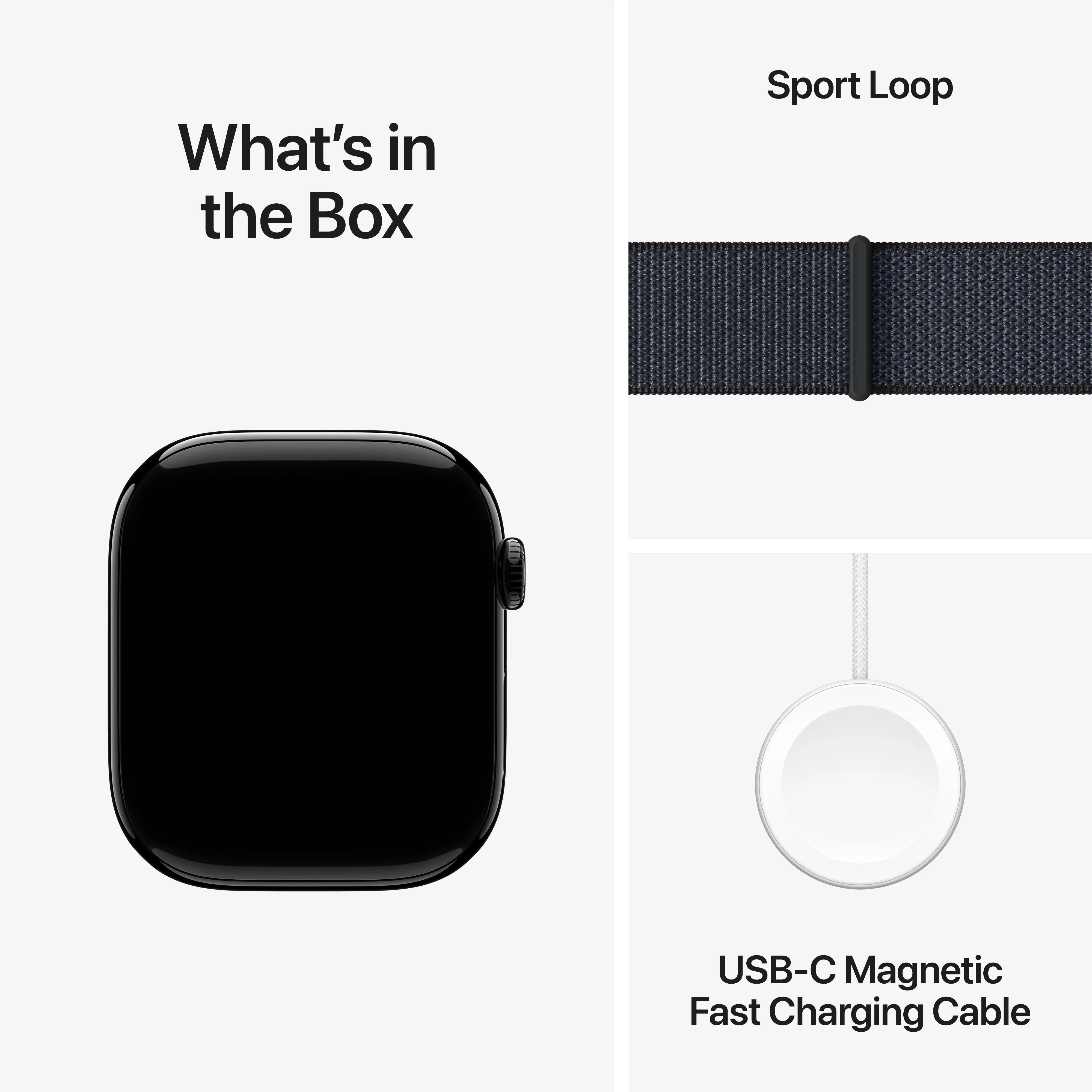 Apple Watch Series 10 GPS   Cellular 46mm Jet Black Aluminium Case with Ink Sport Loop