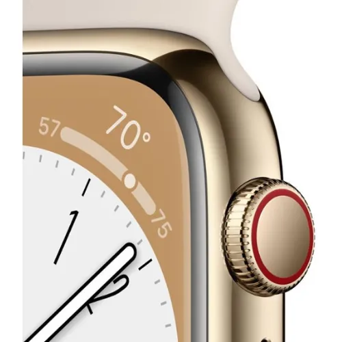 Apple Watch Series 8 41MM (GPS   Cellular) - Gold Stainless Steel