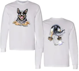 Australian Cattle Dog - Coming and Going - Long Sleeve T-Shirt (Double Sided)