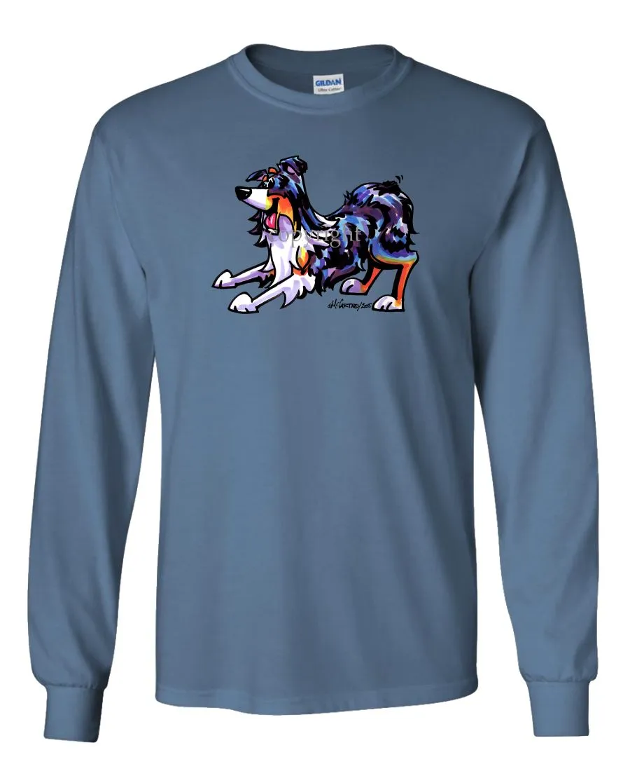 Australian Shepherd  Blue Merle - Cool Dog - Long Sleeve T-Shirt