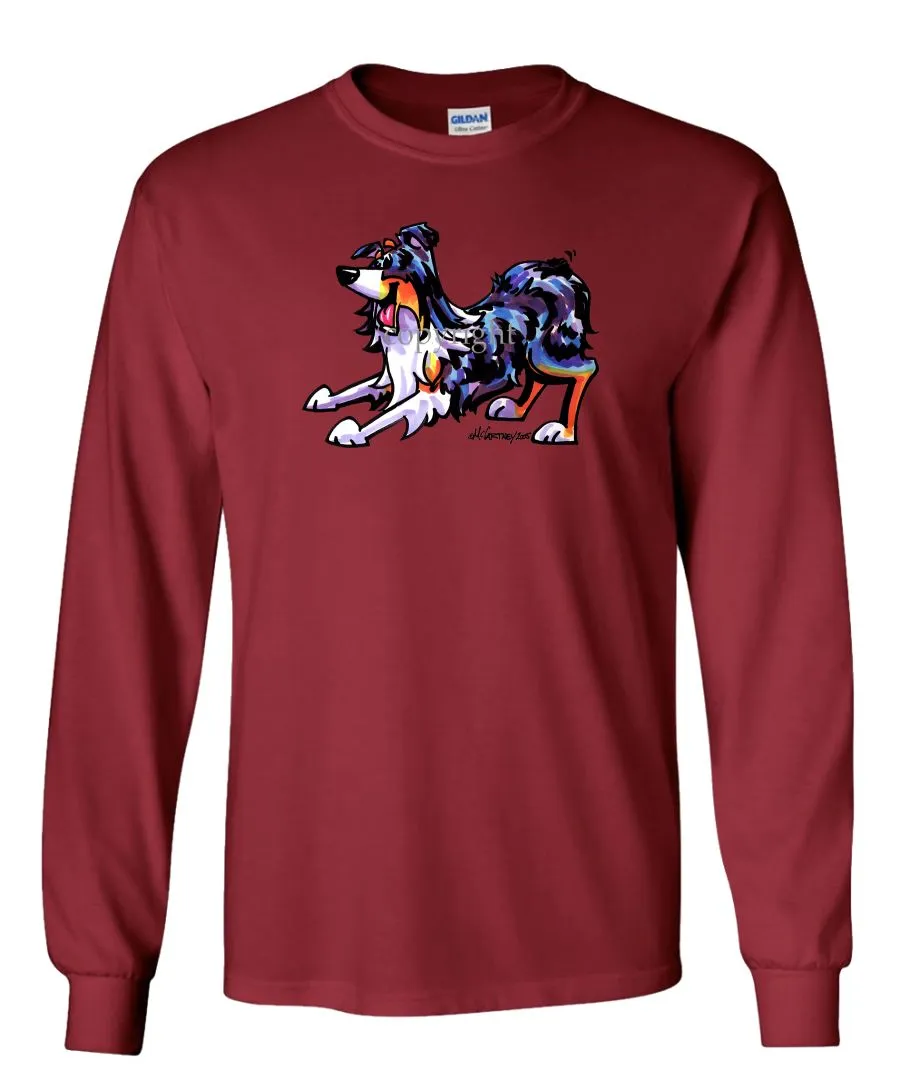 Australian Shepherd  Blue Merle - Cool Dog - Long Sleeve T-Shirt