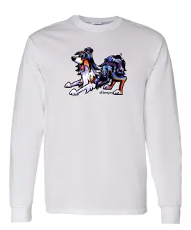 Australian Shepherd  Blue Merle - Cool Dog - Long Sleeve T-Shirt