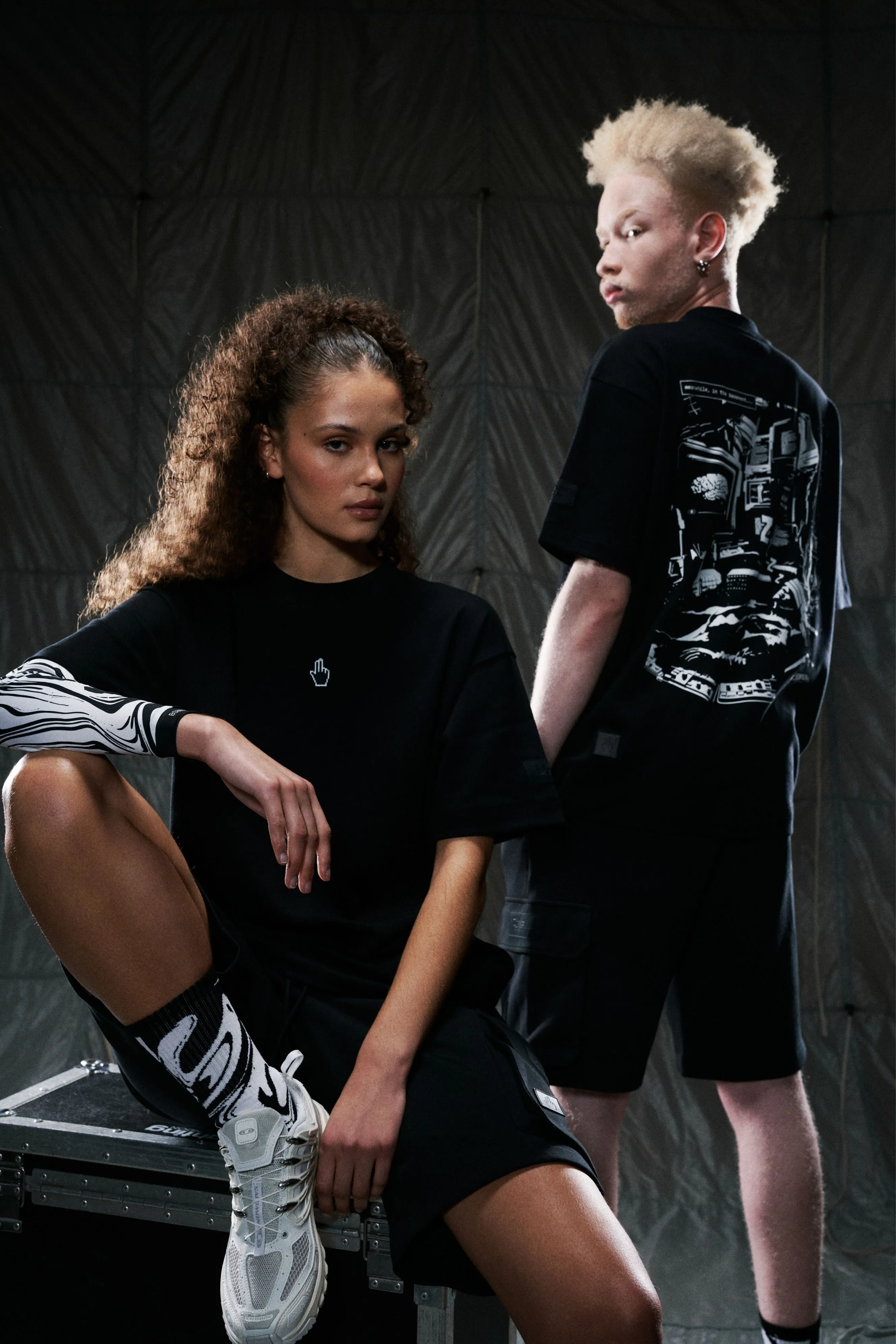 BASEMENT DWE//ER Short Sleeve T-Shirt Shirt Black