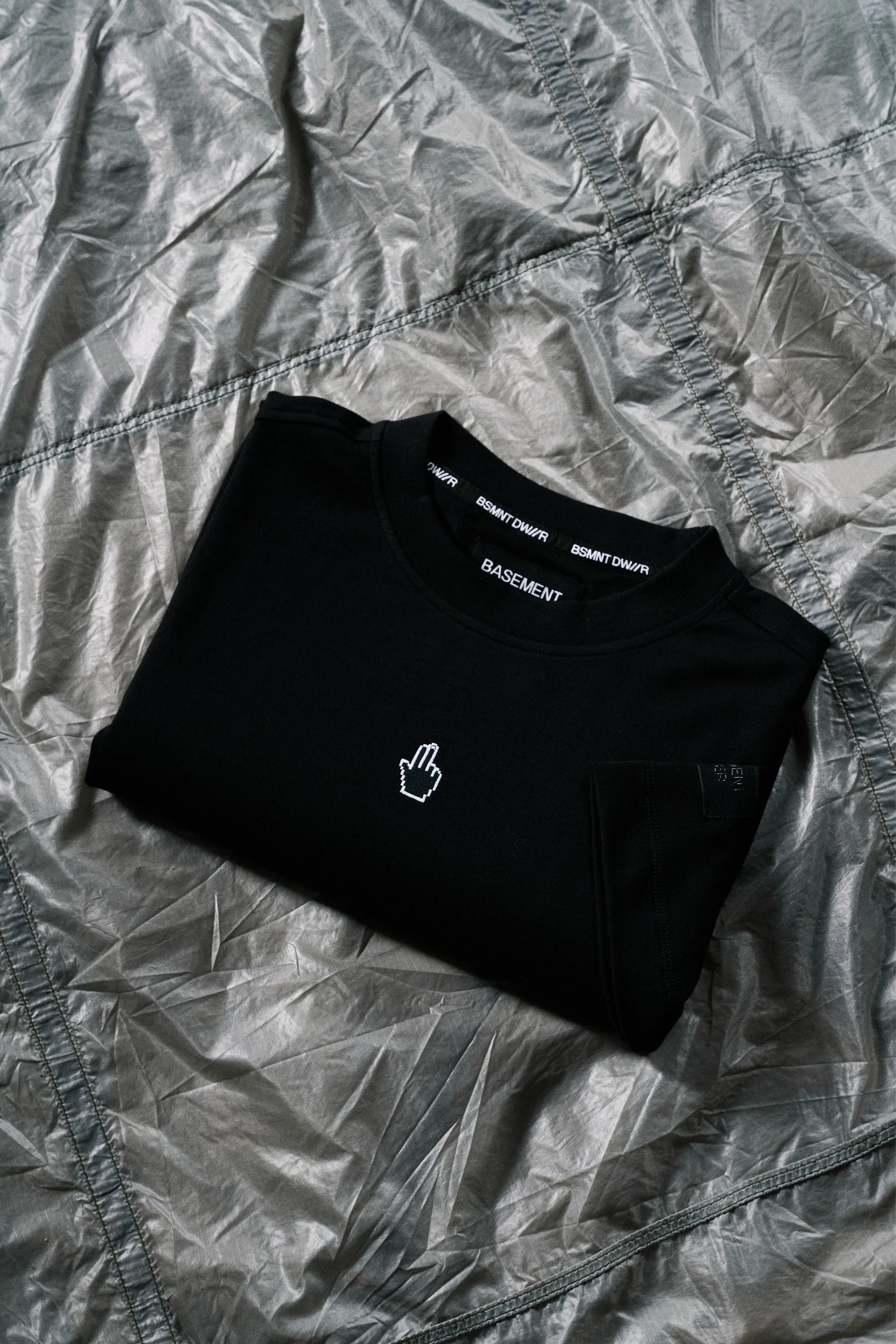 BASEMENT DWE//ER Short Sleeve T-Shirt Shirt Black