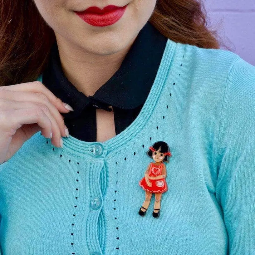 Bendy Wendy Doll Brooch