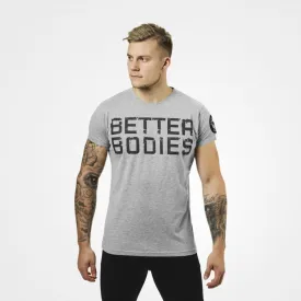 Better Bodies Basic Logo Tee - Greymelange