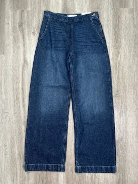 Blue Denim Jeans Wide Leg Kancan, Size 2