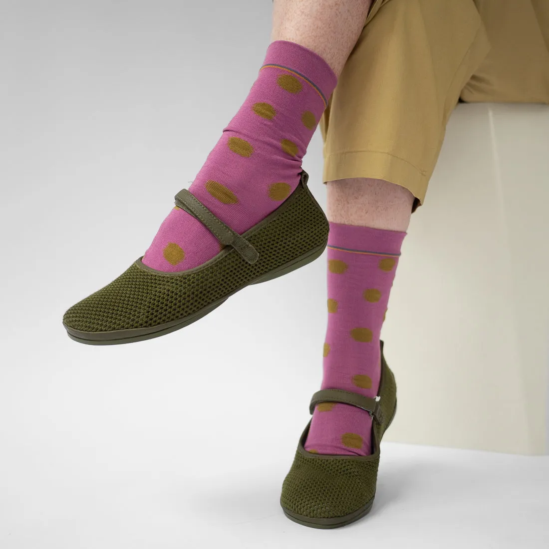 Bonne Maison |  Polk Dot Socks in Orchid