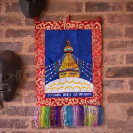 Boudhanath Embroidered Wall Hanging