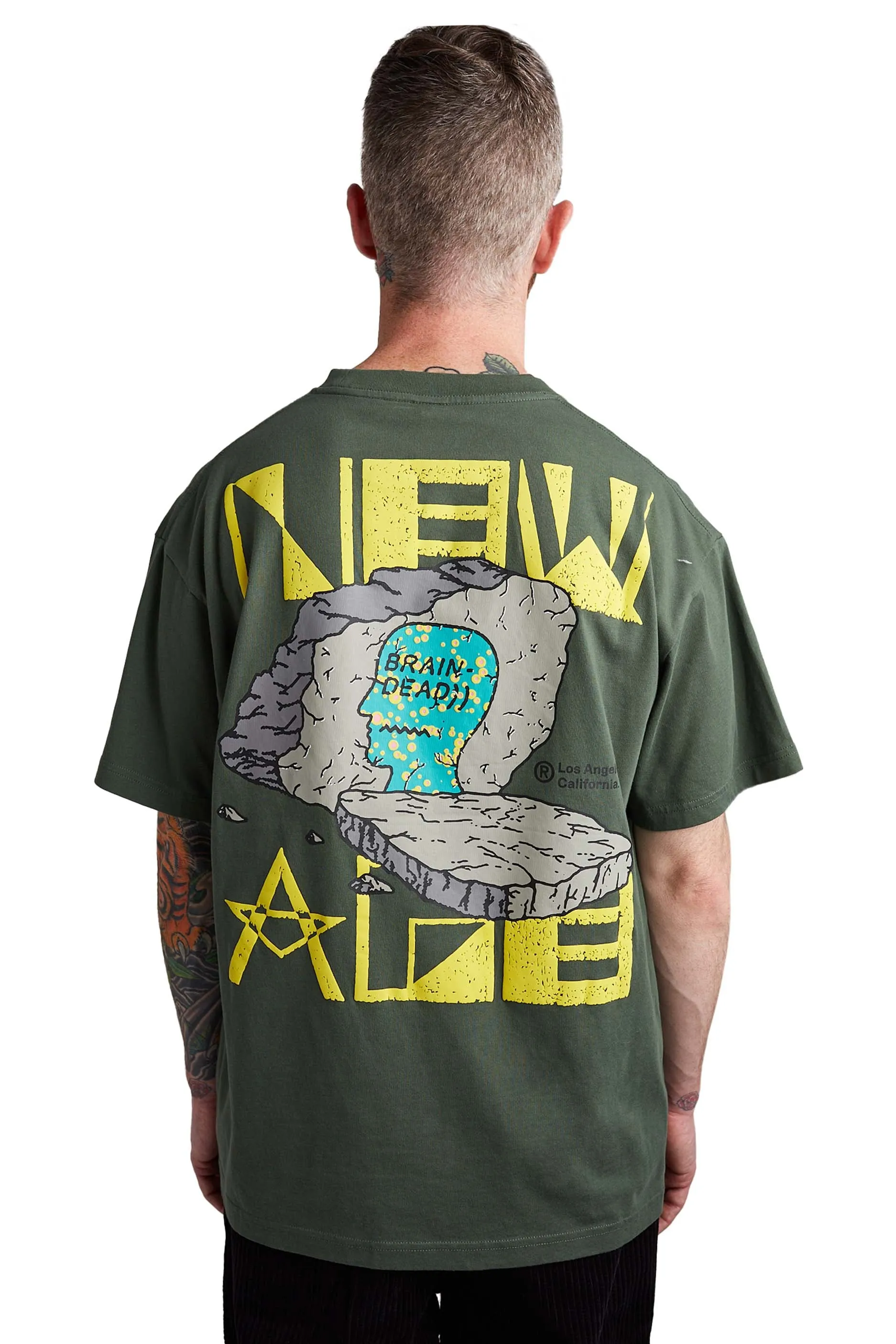 Brain Dead New Age Tee 'Green'