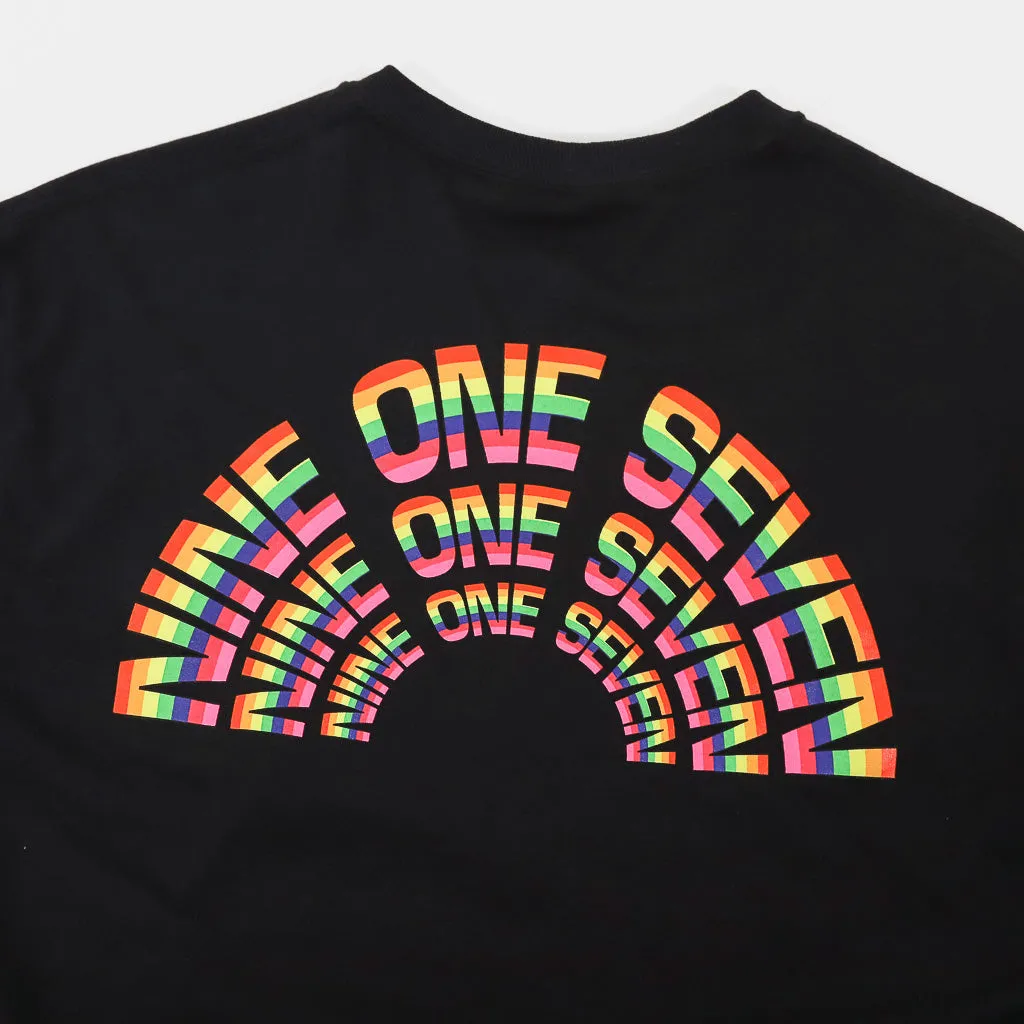 Call Me 917 - Rainbow T-Shirt - Black