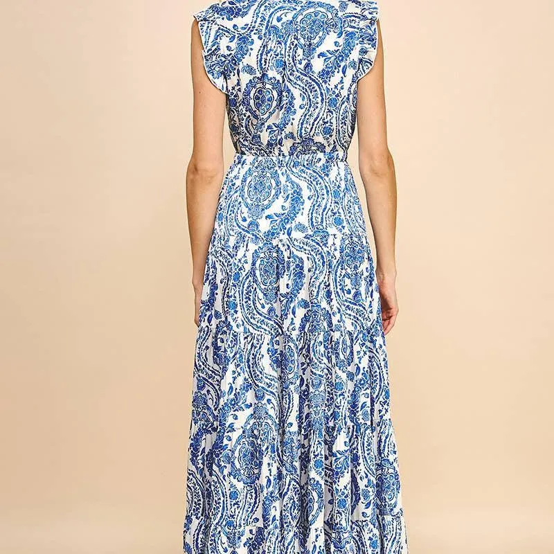 Camille Paisley Maxi Dress