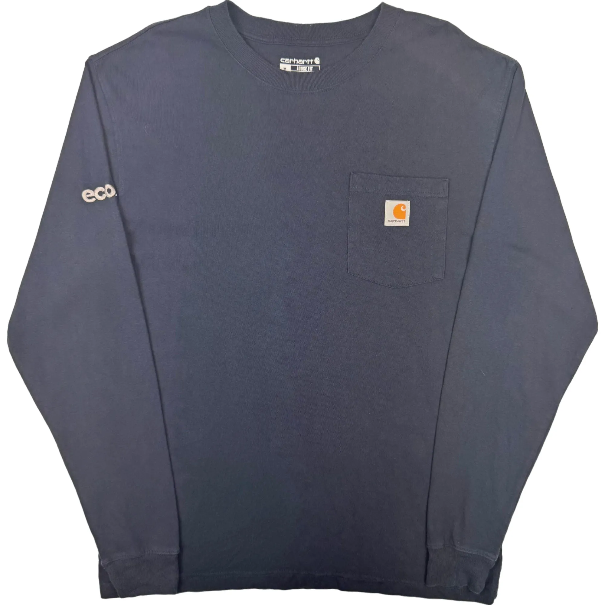 Carhartt Long Sleeve Pocket T-Shirt Navy