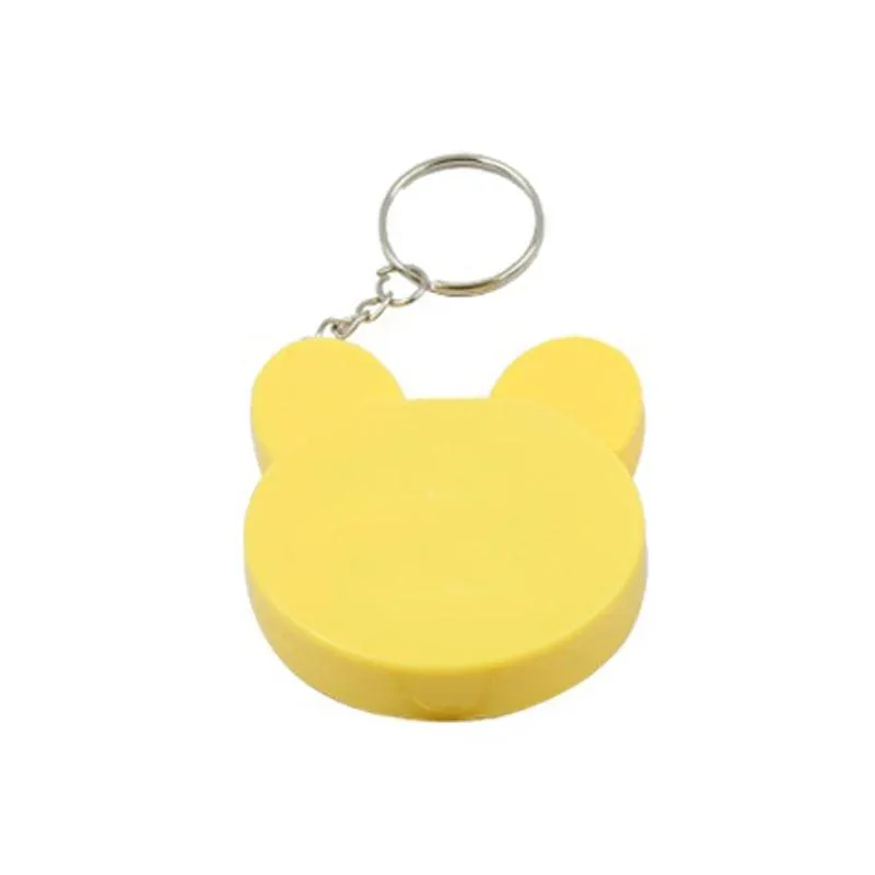 Cartoon Animal Keychain With Tape Measure